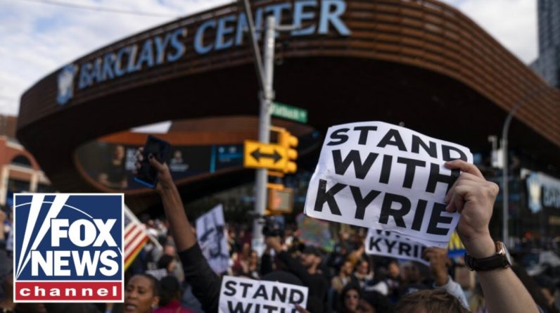 Protesters rally for Kyrie Irving, against vaccine mandates