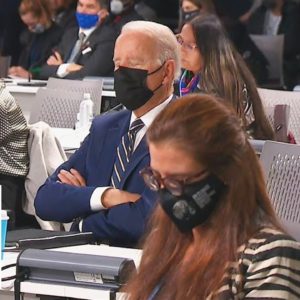 Biden appears to fall asleep during COP26 Climate Summit remarks