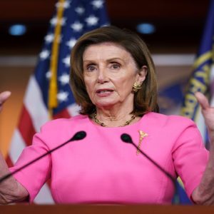 Speaker Nancy Pelosi holds a press briefing after House drops planned vote on spending bill