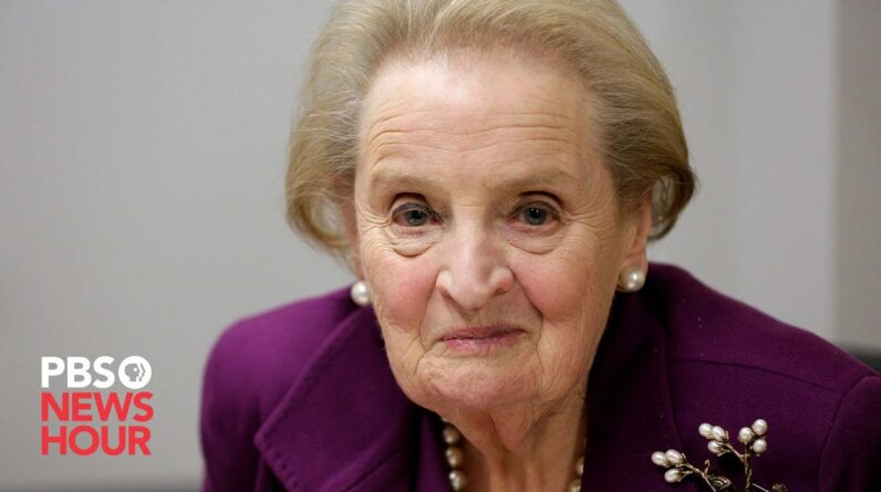 Hundreds gather to celebrate the life of Madeleine Albright, a quintessential American