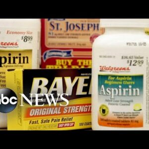 Aspirin no longer recommended to prevent 1st heart attack l ABC News