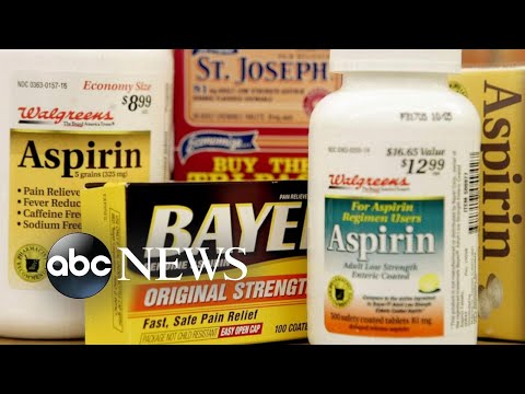 Aspirin no longer recommended to prevent 1st heart attack l ABC News