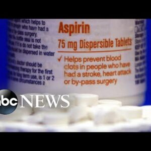 Aspirin no longer recommended to prevent 1st heart attack or stroke