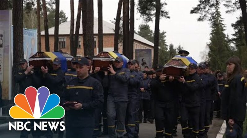 Funeral Held For Three Members Of Ukrainian Bomb Disposal Team