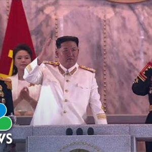 North Korea Showcases Missiles In Huge Military Parade