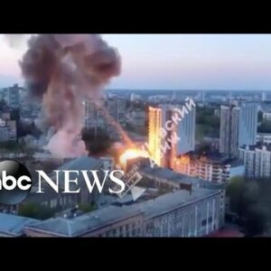 Russian missiles strike Kyiv l GMA
