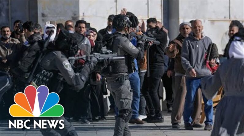 Violence Around Al-Aqsa Mosque As Israeli police, Palestinians Clash