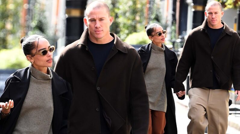 Zoë Kravitz and Channing Tatum HOLD HANDS in London