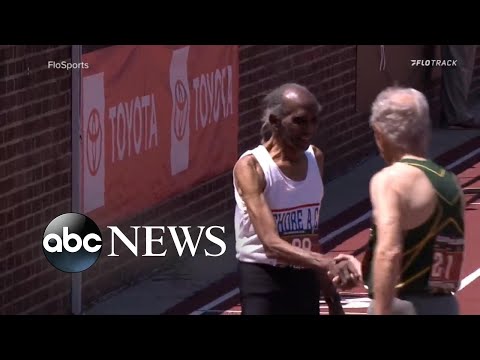 100-year-old man breaks record at Penn Relay