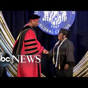 82-year-old honors student inspires peers during graduation
