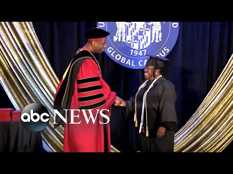 82-year-old honors student inspires peers during graduation