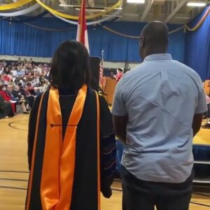 Aaron Salter Jr. receives diploma from Canisius College