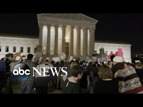 Abortion-rights advocates protest outside Supreme Court