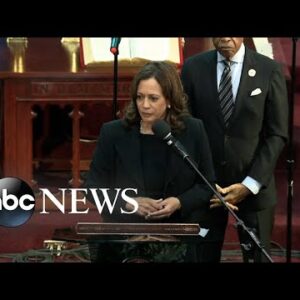 VP Kamala Harris gives address at final funeral of Buffalo shooting victim
