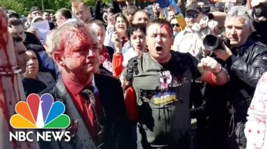 Russian Ambassador To Poland Attacked With Red Paint at World War Two Memorial