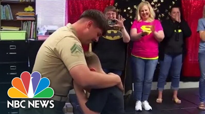 Marine Surprises Younger Brother After Pandemic Delays Return Stateside