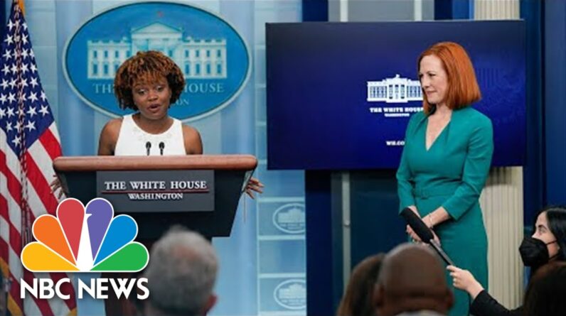 Psaki Congratulates Karine Jean-Pierre On Being Named White House Press Secretary