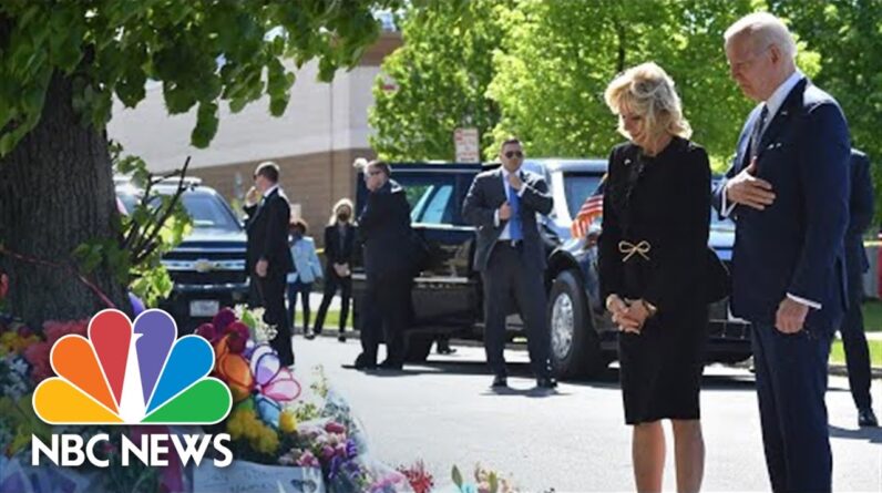 Biden Visits Memorial For Buffalo Mass Shooting Victims