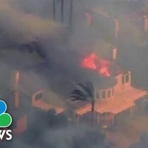 BREAKING: Homes Burn In Fast Moving Southern California Brush Fire
