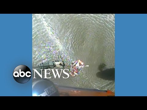 Coast Guard hoists person to safety following Georgia boat crash
