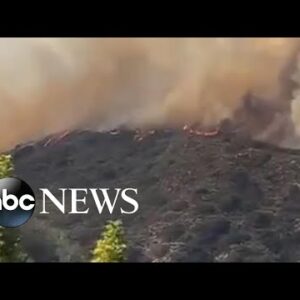 Coastal Fire threatens California homes