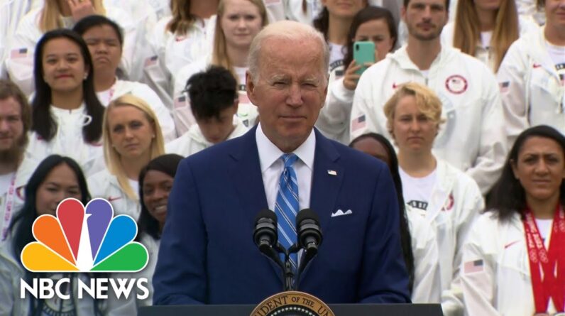 Biden Praises Team USA At The White House: 'You Helped Us Unite The Nation'