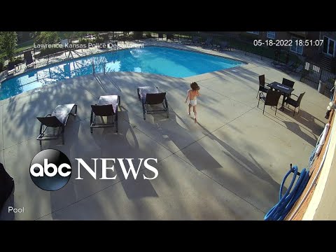 Dramatic pool rescue caught on camera