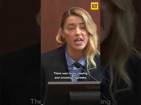 Amber Heard testifies on the first time Johnny Depp allegedly hit her #shorts
