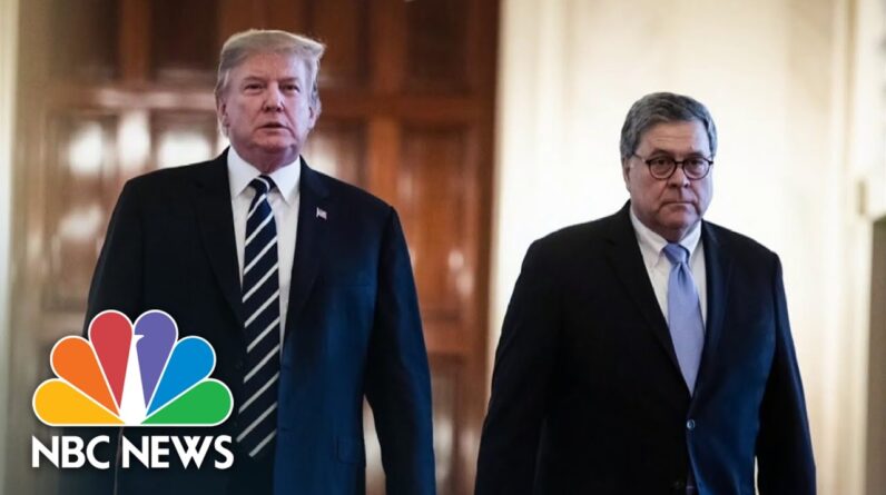 January 6 Committee In Talks With Former Trump AG Bill Barr