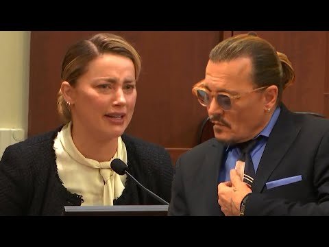 Johnny Depp REACTS in Court to Amber Heard's TEARFUL Testimony