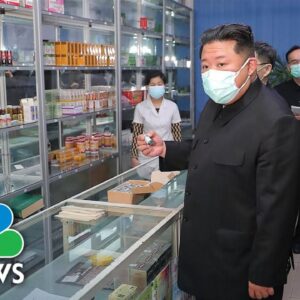 North Korea's Kim Inspects Pharmacies As Covid Cases Increase