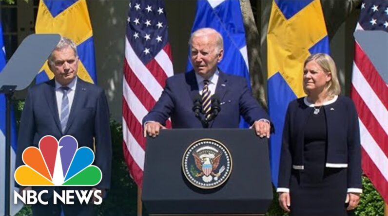 Biden Voices 'Strong Support' For Sweden And Finland's Applications To Join NATO