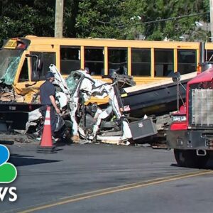 Video Shows Wreckage Of North Carolina Crash Between School Bus And Dump Truck
