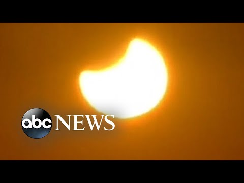 Partial solar eclipse seen in Southern Hemisphere