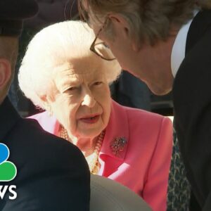 Queen Elizabeth II Appears At London Flower Show