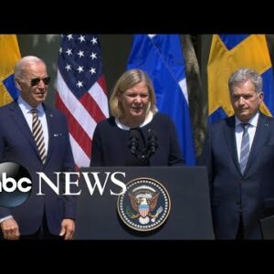Swedish Prime Minister Magdalena Andersson meets with President Biden