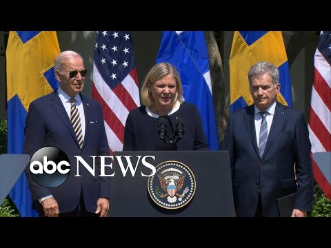 Swedish Prime Minister Magdalena Andersson meets with President Biden