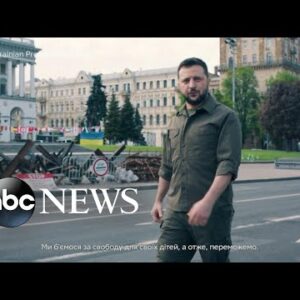 Zelenskyy delivers defiant message against Putin's army l GMA