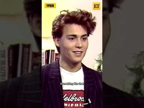 Young Johnny Depp finds it STRANGE to be a heartthrob in first ET interview #shorts