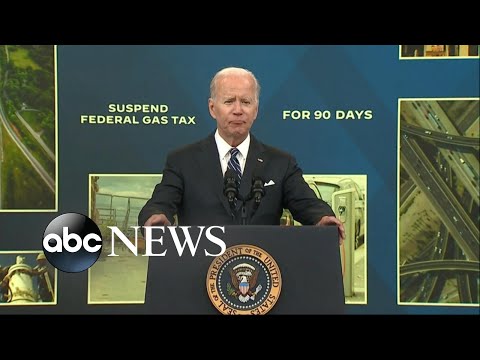 Biden calls for national gas holiday l GMA