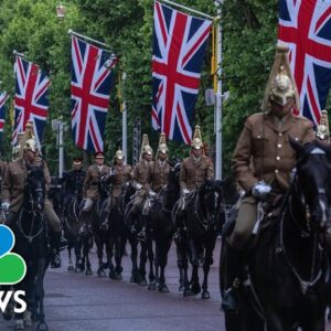 British Military Rehearse For Queen's Platinum Jubilee Pageant