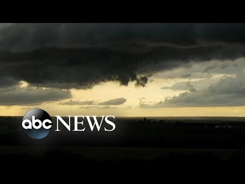 Drone footage shows shelf clouds in Nebraska amid storm