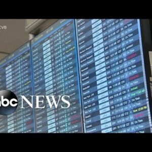 Flights continue to be canceled or delayed