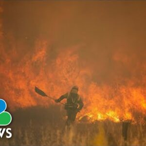 Heat Wave In Spain Sparks Raging Wildfires