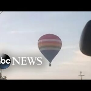 Hot air balloon crashes into Wisconsin train