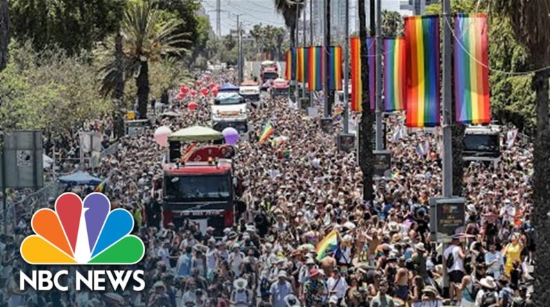 Huge Crowds Celebrate LGBTQ Culture At Pride in Tel Aviv