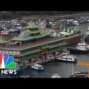 Iconic Hong Kong Floating Restaurant Towed Away