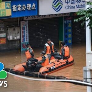 Millions Affected As Torrential Rain Leads To Flooding In Southern China