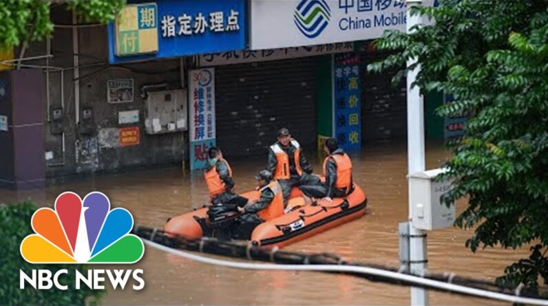 Millions Affected As Torrential Rain Leads To Flooding In Southern China