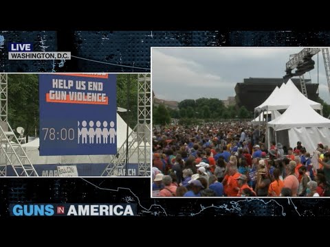 'March For Our Lives' protestors take moment of silence | ABC News
